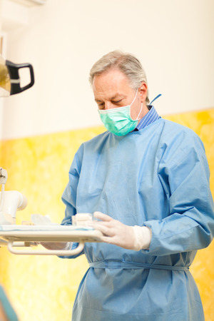 Dentist at workの写真素材