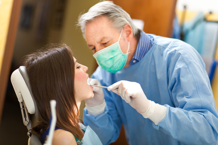 Dentist at workの写真素材