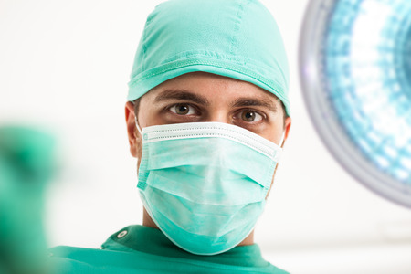 Portrait of a surgeonの写真素材