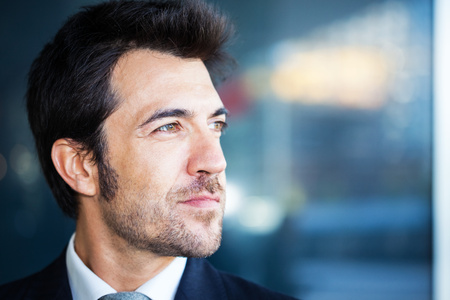 Portrait of an handsome businessmanの写真素材