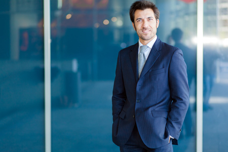 Handsome businessman portrait