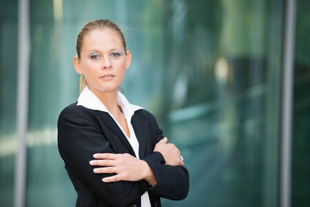 Portrait of a smiling beautiful business woman