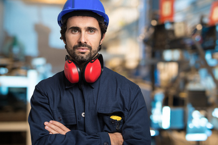 Portrait of a mechanical engineer