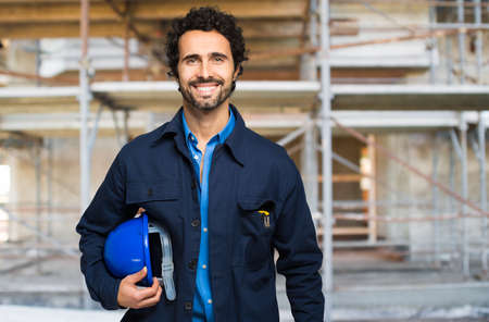 Engineer portrait in a site plant