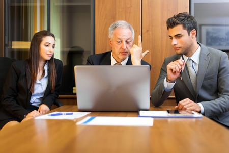 Business people working in their office