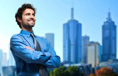 Portrait of a confident manager in an urban settingの写真素材