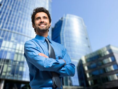 Portrait of a confident manager in an urban settingの写真素材