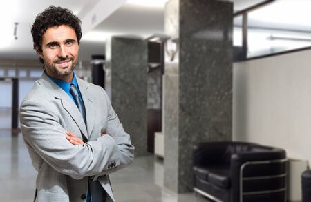Portrait of an handsome businessmanの写真素材