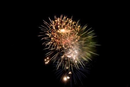 Beautiful Fireworks in the sky, celebration and new year conceptの写真素材