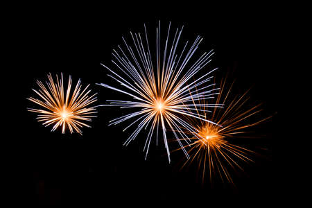 Beautiful Fireworks in the sky, celebration and new year conceptの写真素材