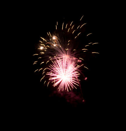 Beautiful Fireworks in the sky, celebration and new year conceptの写真素材