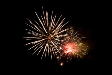 Beautiful Fireworks in the sky, celebration and new year conceptの写真素材