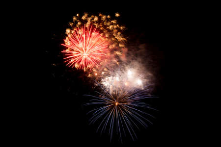 Beautiful Fireworks in the sky, celebration and new year conceptの写真素材