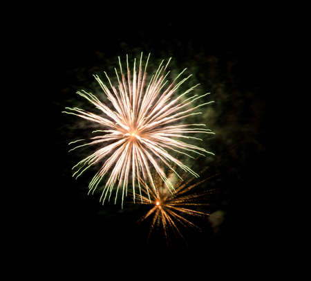 Beautiful Fireworks in the sky, celebration and new year conceptの写真素材