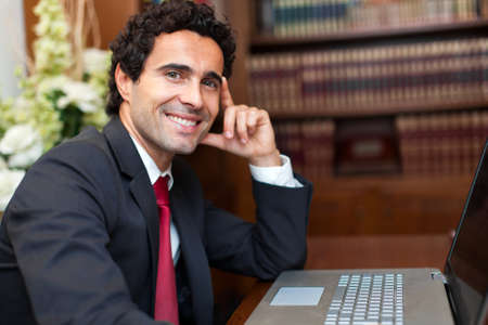 Lawyer in his studioの写真素材