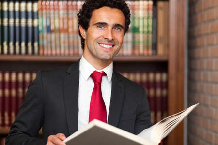 Lawyer in his studioの写真素材