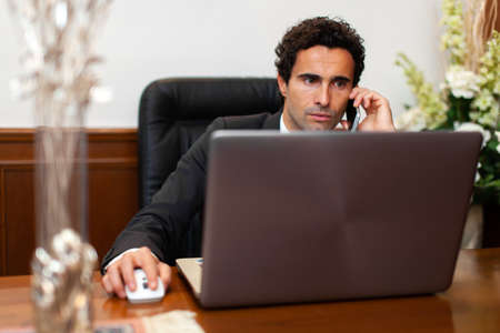 Handsome lawyer at work in his studioの写真素材