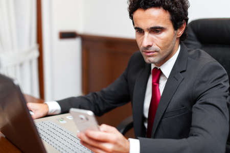 Handsome lawyer at work in his studioの写真素材