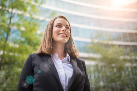 Portrait of a smiling business womanの写真素材