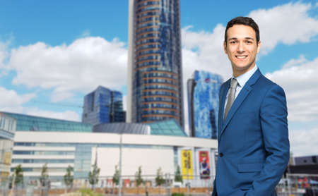 Businessman outdoorの写真素材