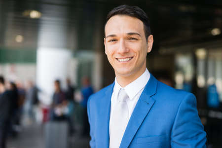 Portrait of a smiling businessmanの写真素材