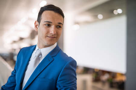 Businessman looking downの写真素材