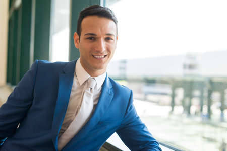 Smiling successful businessman portraitの写真素材