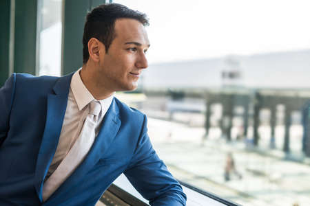 Smiling successful businessman portraitの写真素材