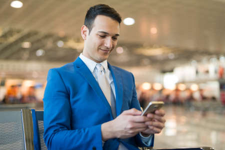 Businessman using cellphoneの写真素材