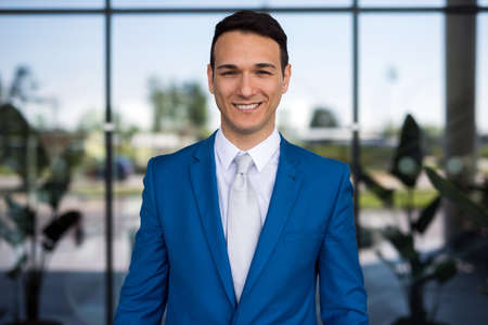 Smiling businessman portraitの写真素材