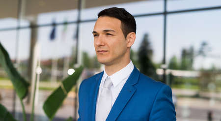 Handsome businessman portraitの写真素材