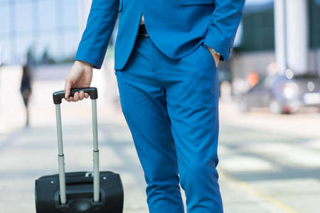 Man at the airportの写真素材