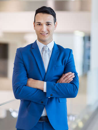 Handsome young business man portraitの写真素材