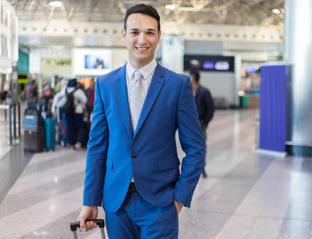 Man at the airportの写真素材
