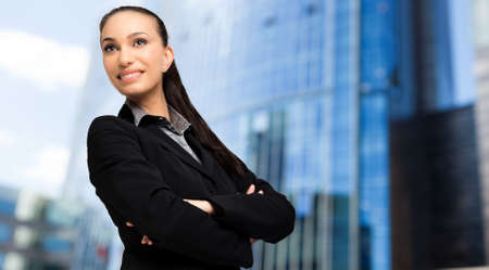 Portrait of a smiling business womanの写真素材