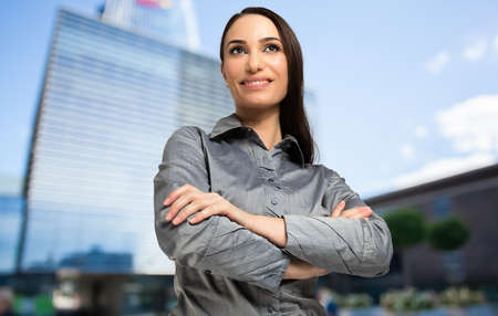Smiling businesswomanの写真素材