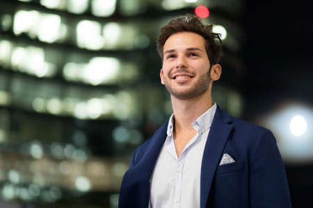 Young businessman outdoorの写真素材