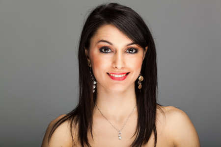 Fashion portrait of a beautiful womanの写真素材