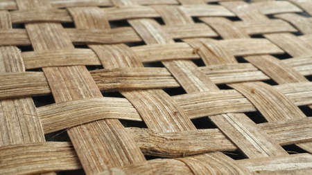 Handmade bamboo basket textureの写真素材