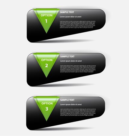 Elegant presentation/option template with empty copy spaceのイラスト素材