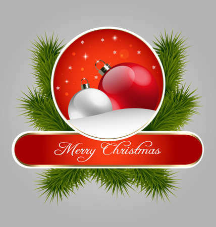 	Creative design of Christmas decorative labelのイラスト素材