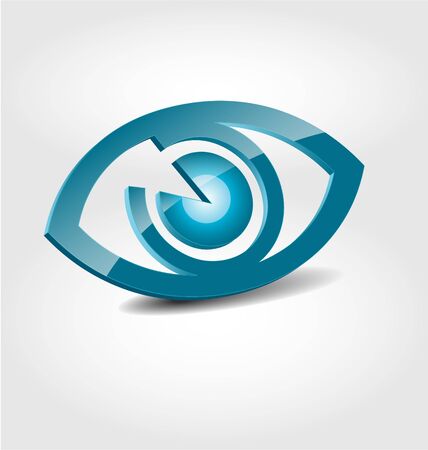 	Originally designed abstract glossy 3D logoのイラスト素材