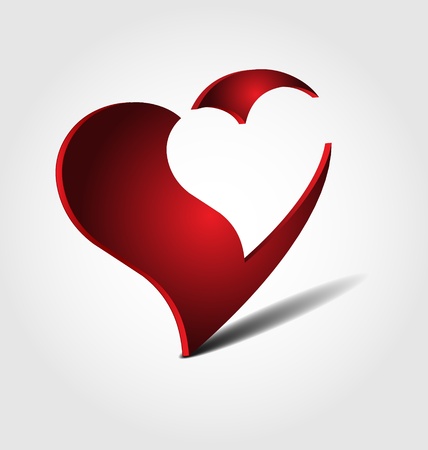 	Originally designed abstract glossy 3D logoのイラスト素材