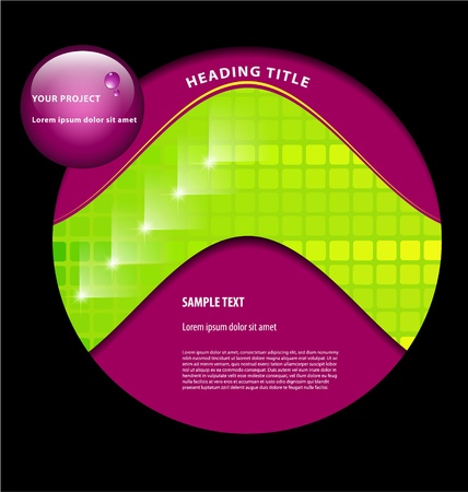 	Elegant presentation/option template with empty text boxesのイラスト素材