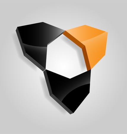 Originally designed abstract glossyのイラスト素材