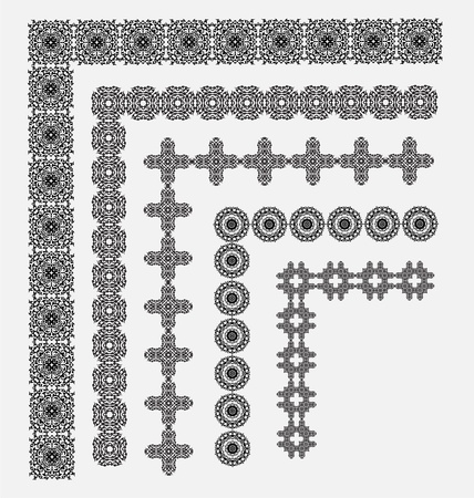 	Originally created vector corner collection for design embellishmentのイラスト素材