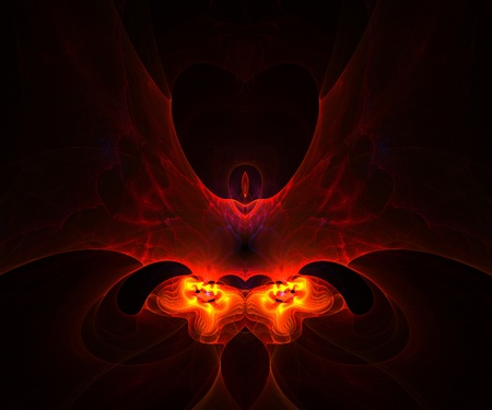 Computer generated fractal artwork for multipurpose use in designの写真素材