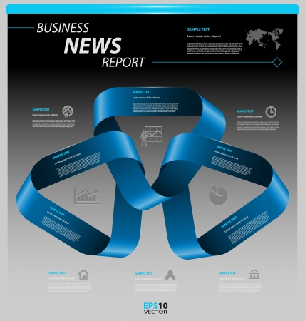 Stylized presentation template with embellishment elementsのイラスト素材