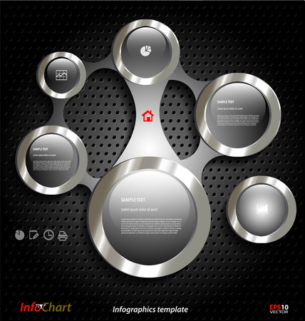 Stylized presentation,option template for business documentationのイラスト素材