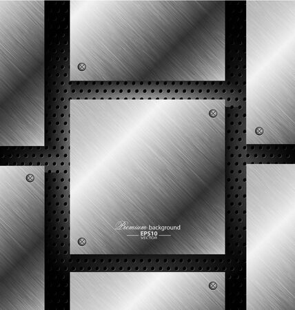 	Abstract black metal technology background for creative needsのイラスト素材